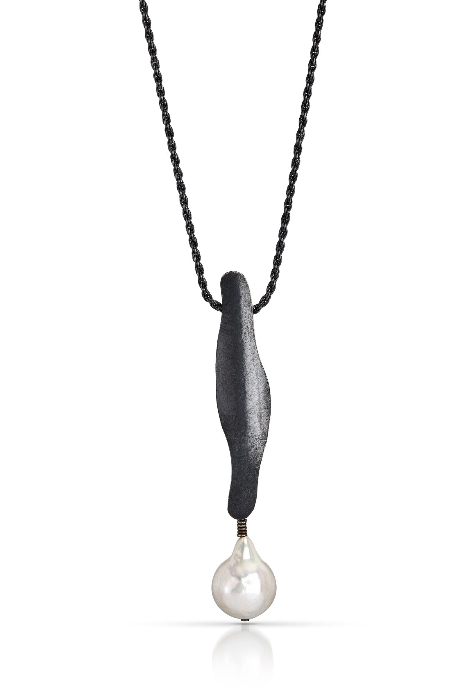 Long Single Pearl Necklace