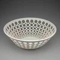White Pierced Lace Bowl