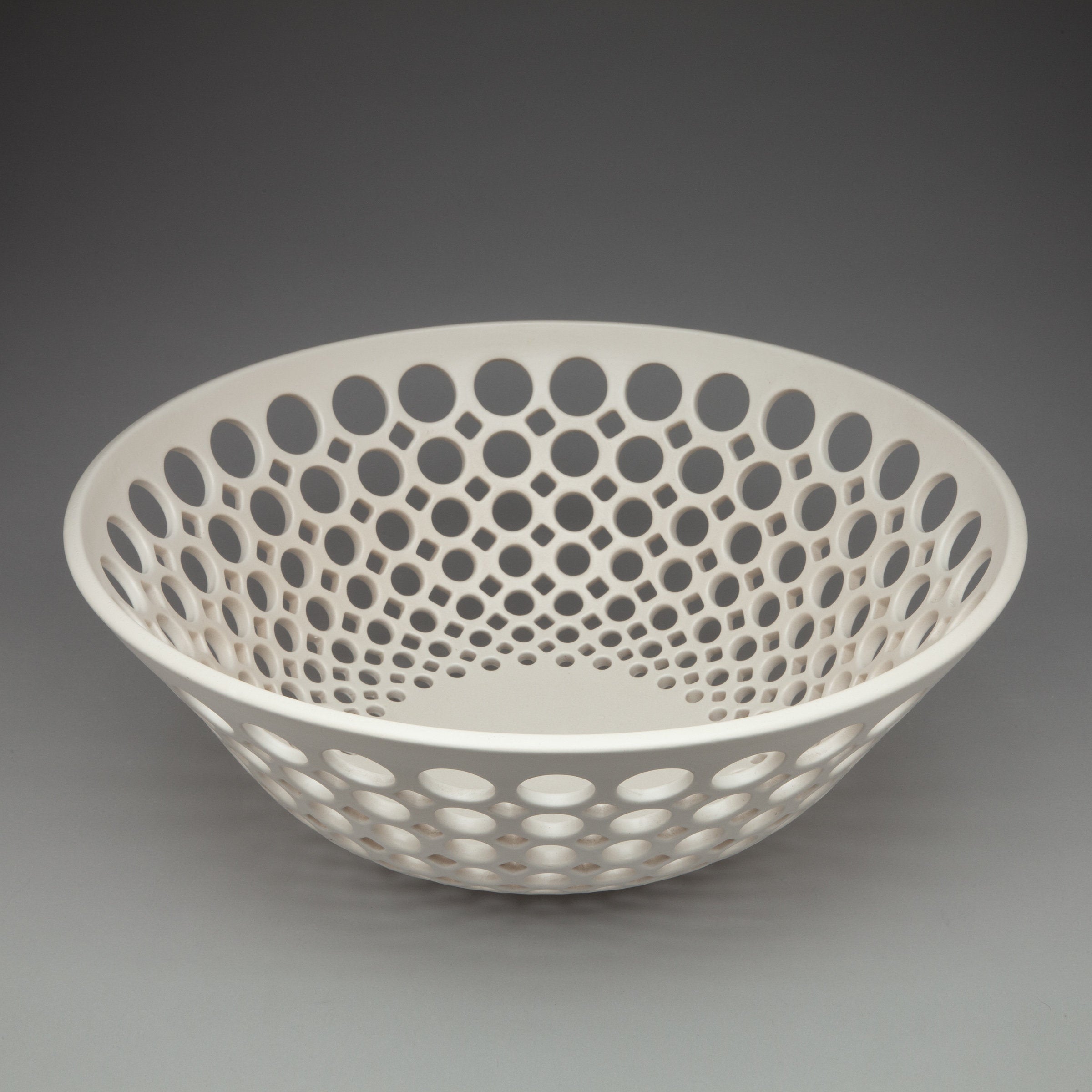 White Pierced Lace Bowl