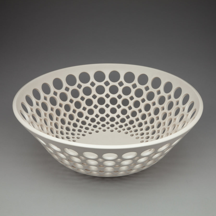 White Pierced Lace Bowl