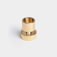 Wiggle Green Tapers with Brass Holder