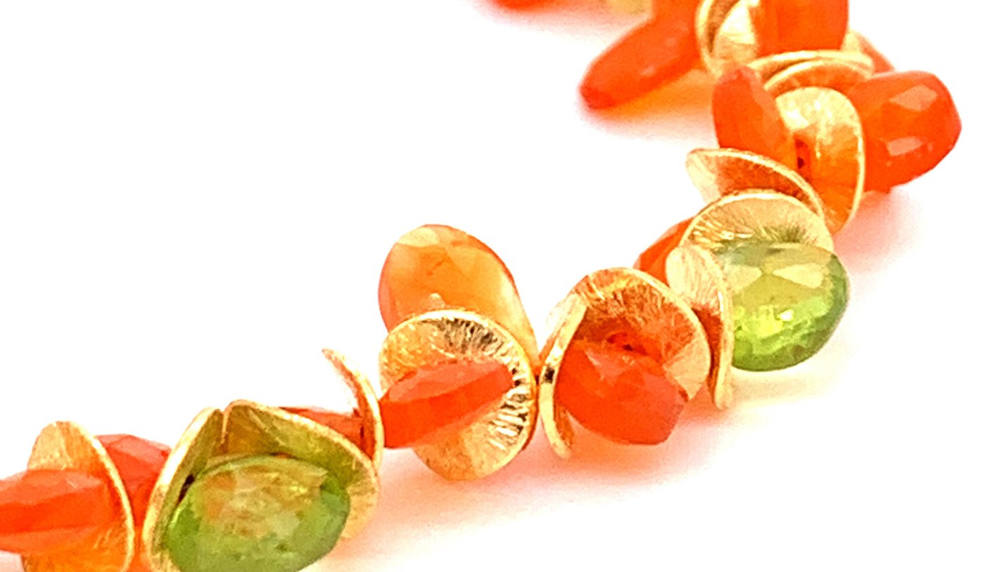 Carnelian & Peridot Signature Bracelet