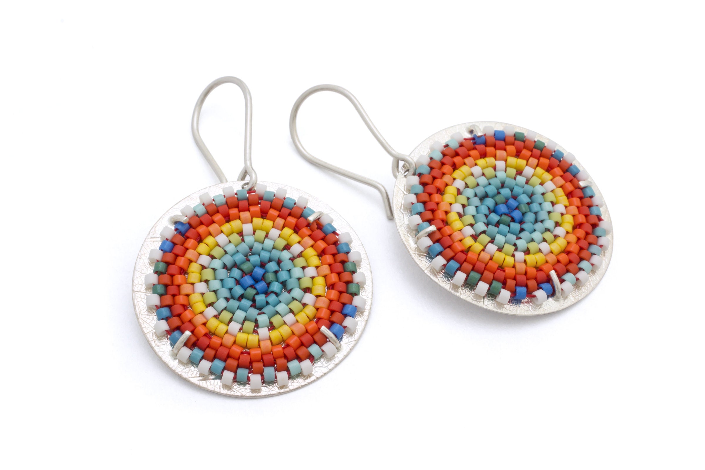 Round Flat Earrings