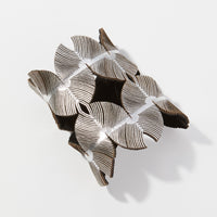 silver metallic leather