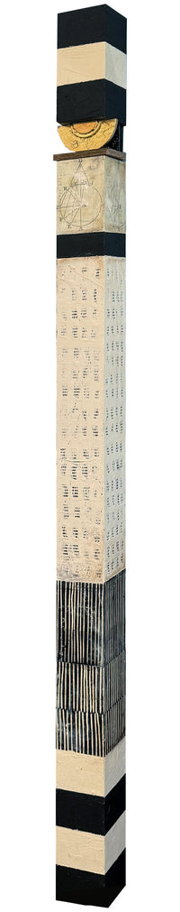 Wall Column with Gold Boat