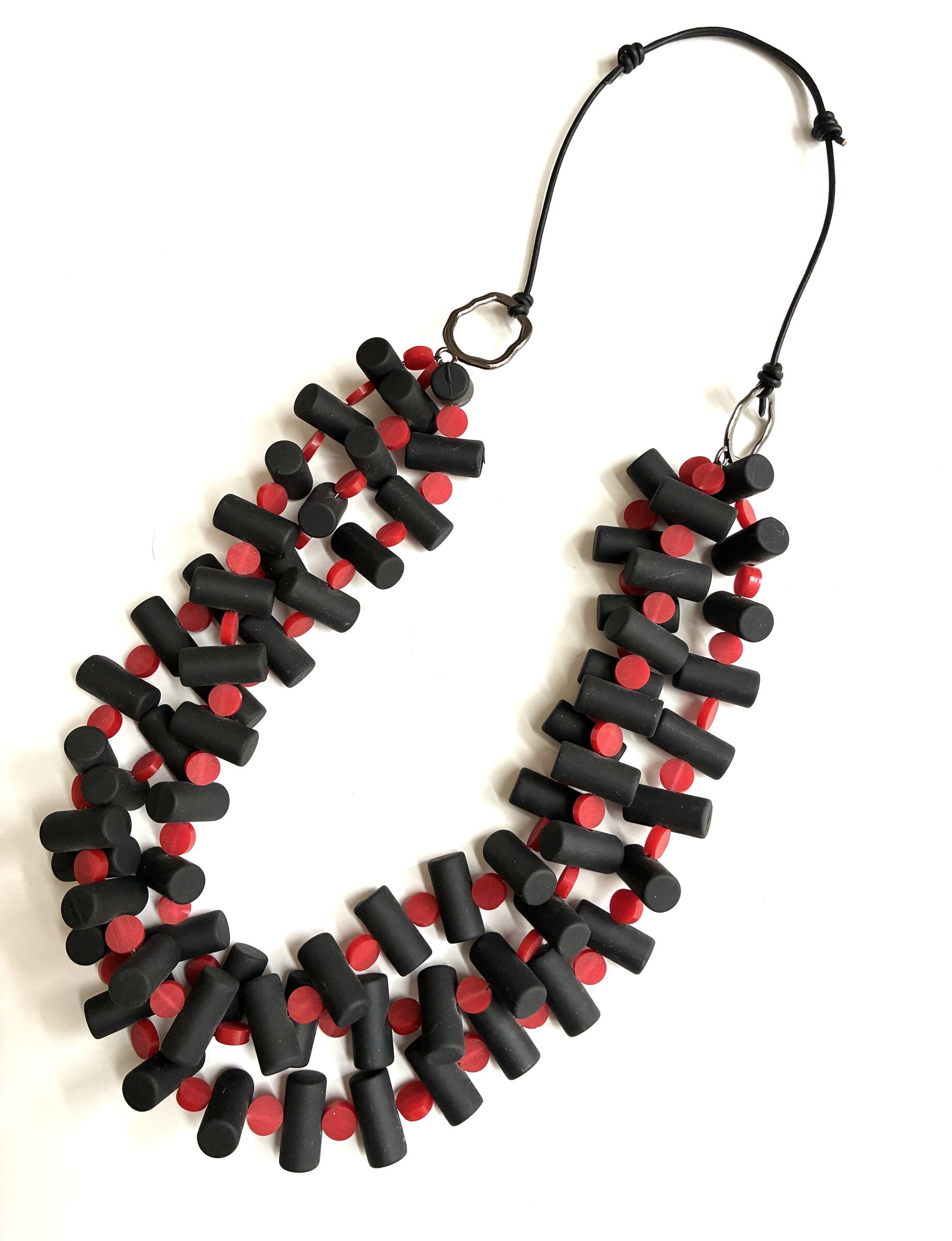 Black Tracks Necklace