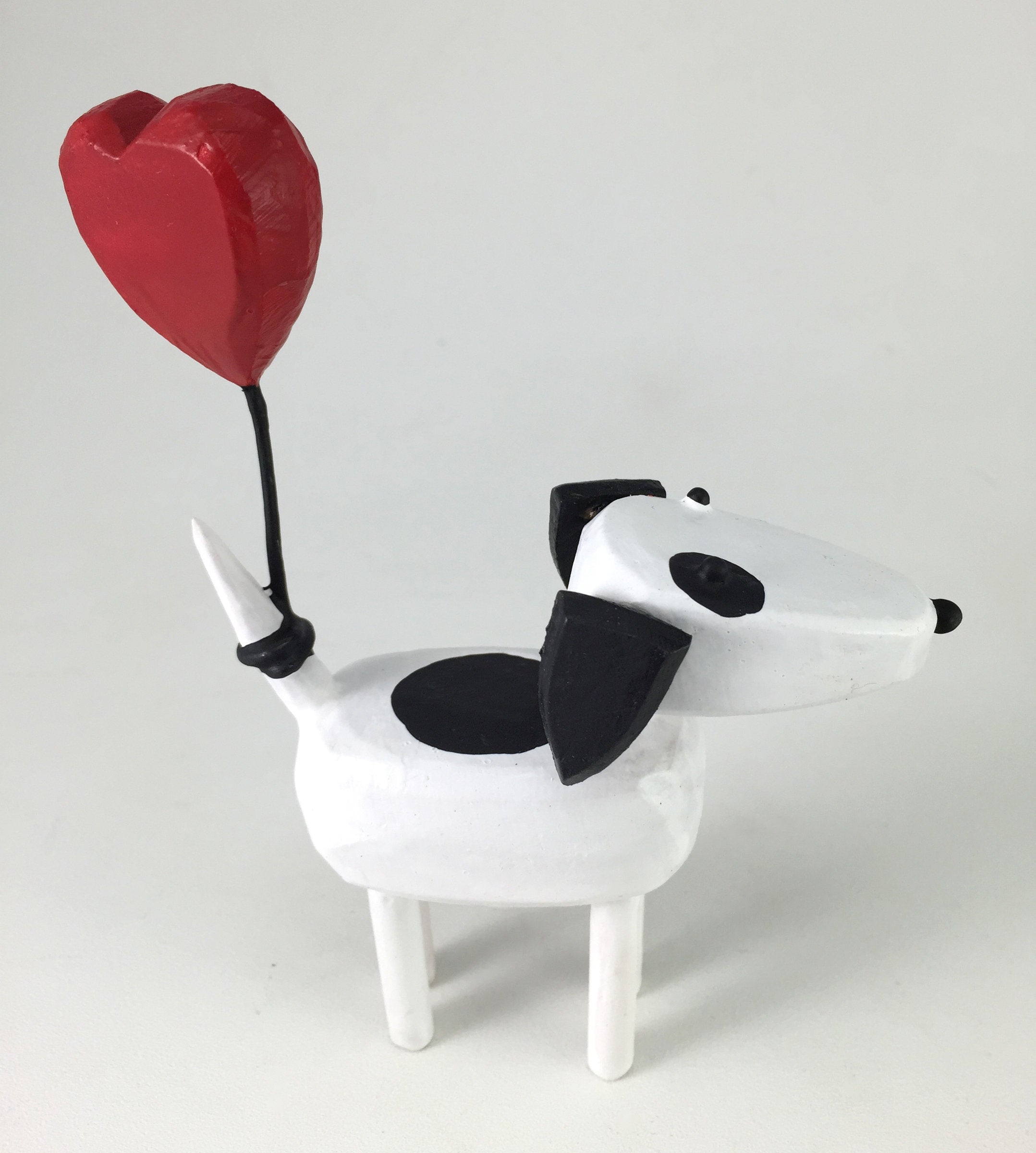 Dogs with Heart Balloons