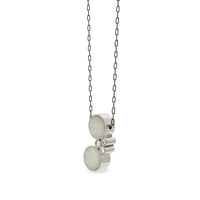 Sterling Silver with White Concrete