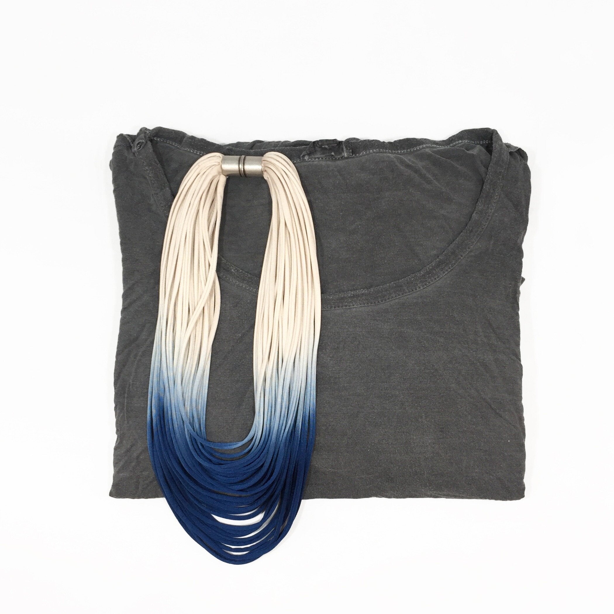Short Ombre Multi-Strand Necklace