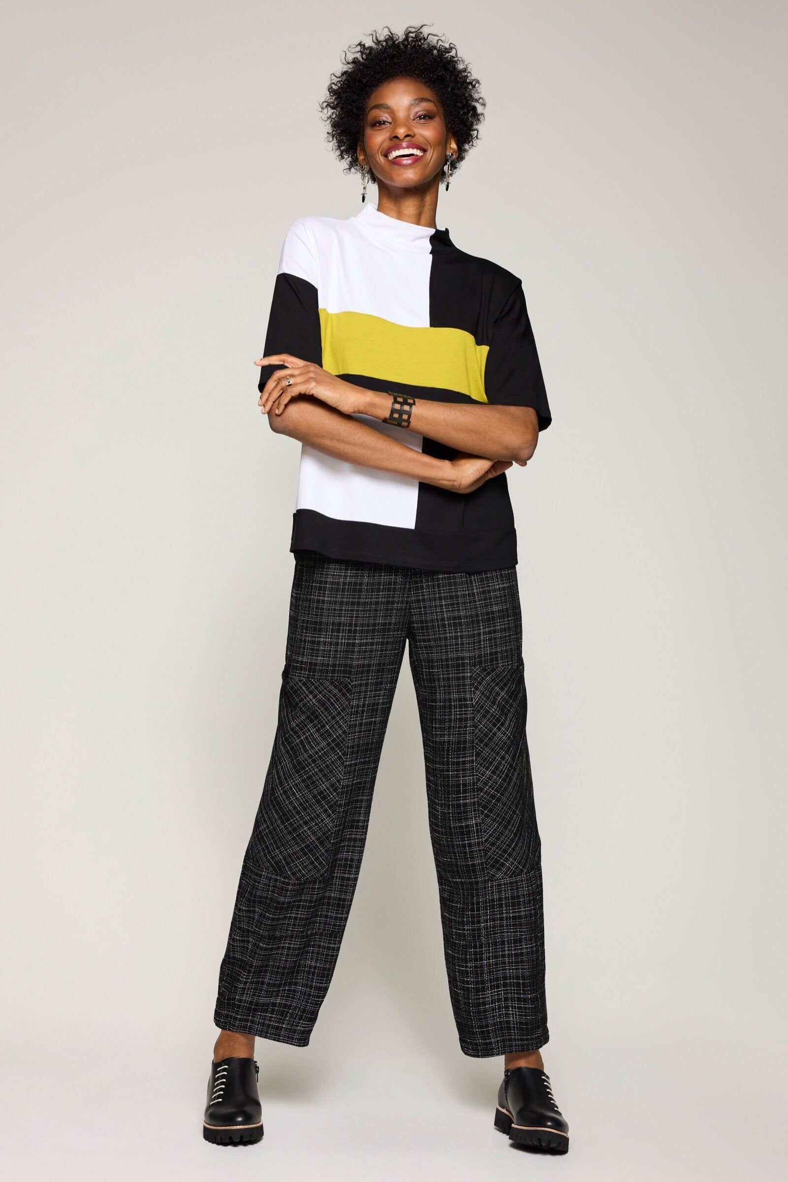 Crosswalk Barrel Leg Pant