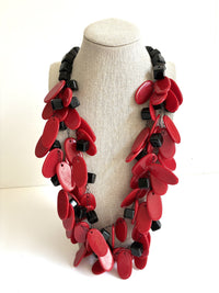 Red Ovals Necklace