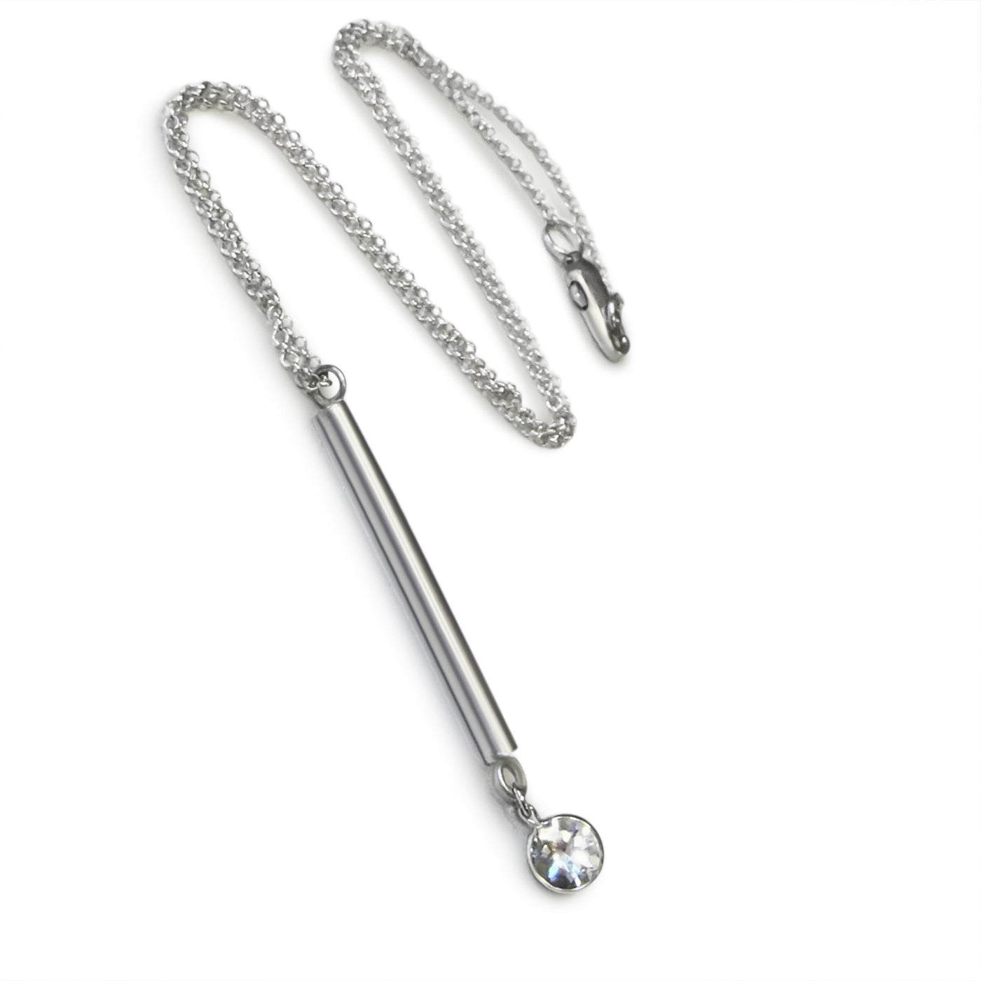 White Topaz Dangle Necklace