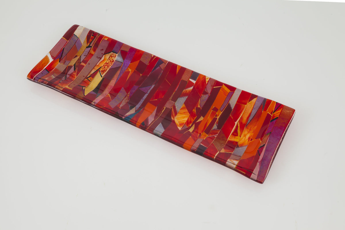 Ruby Striped Platter