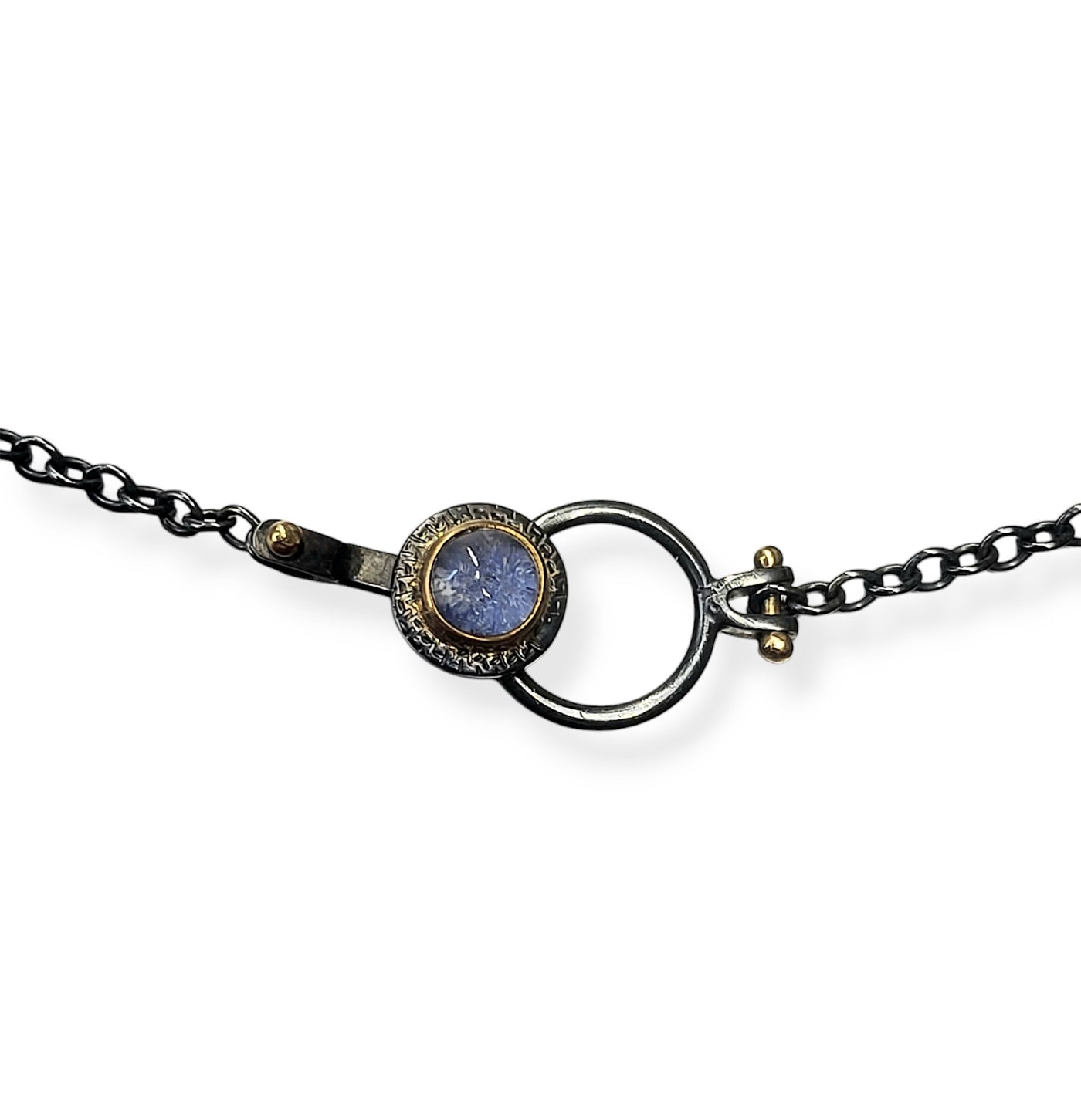 Rutilated & Dumortierite Quartz Necklace