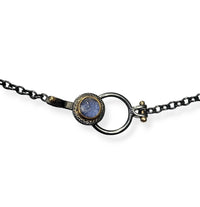 Rutilated & Dumortierite Quartz Necklace