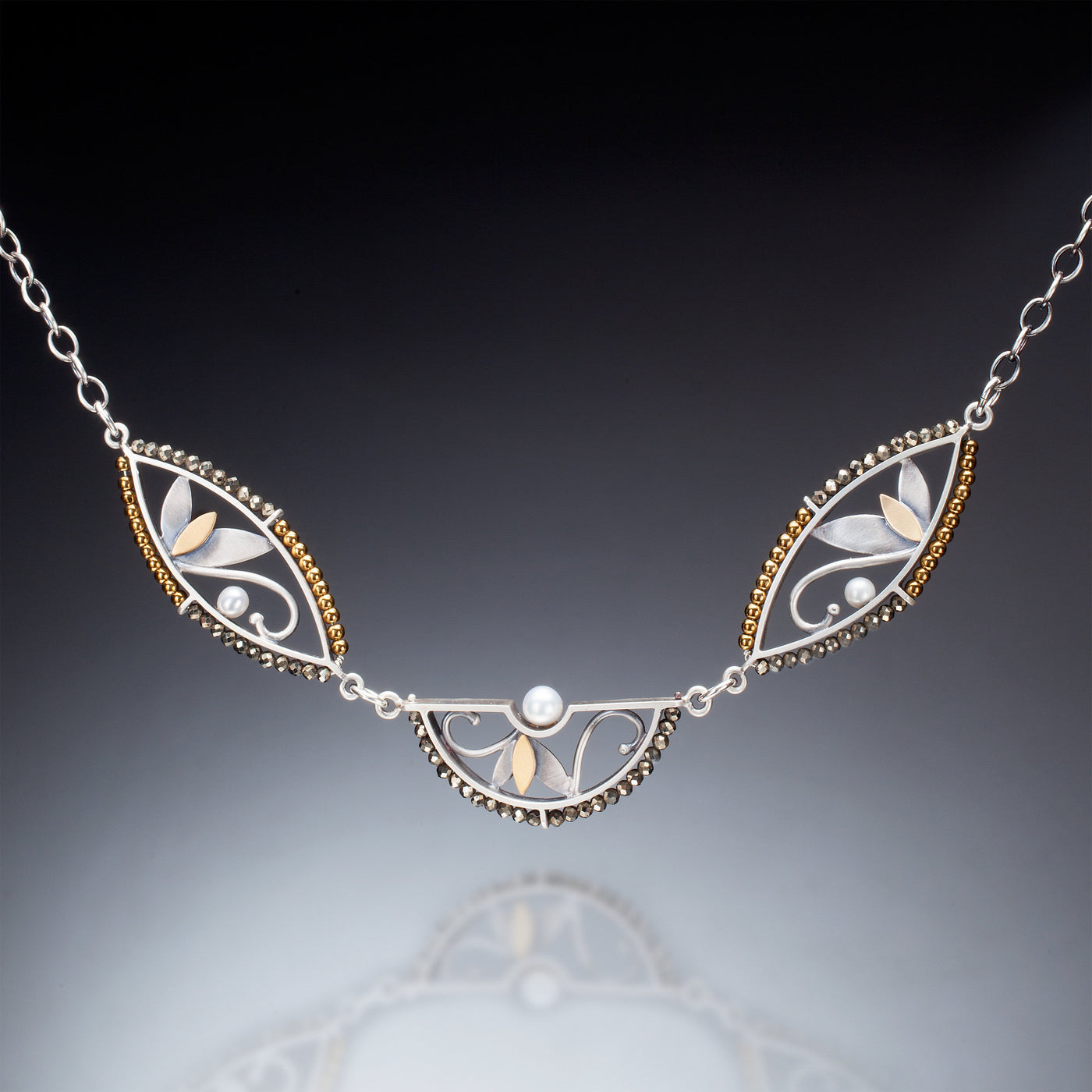 Mixed Metal Three-Piece Necklace