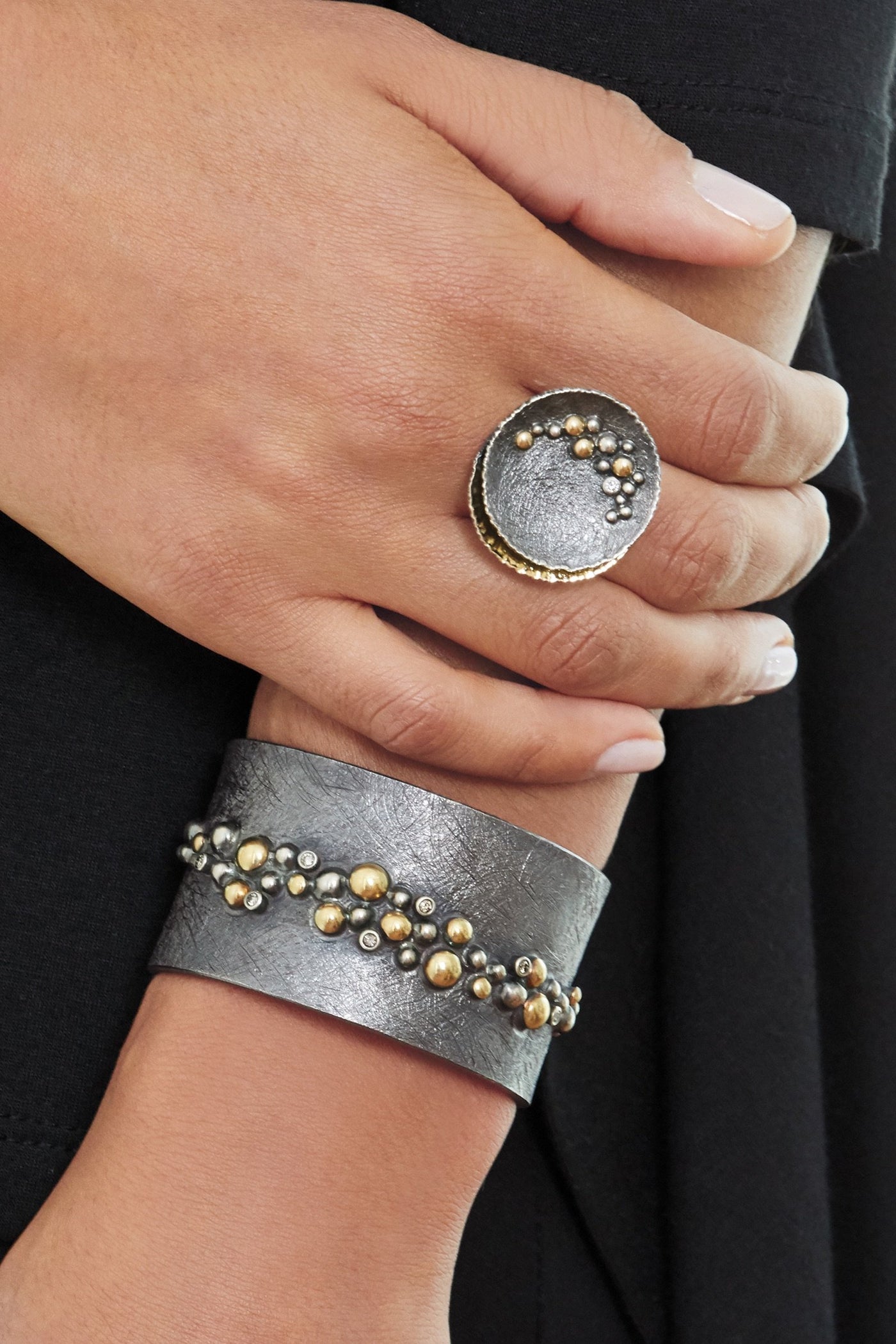 shown with Eclisse Cuff Bracelet