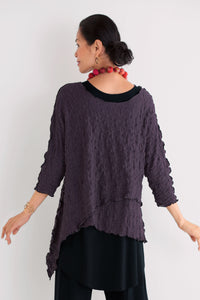 eggplant, back view