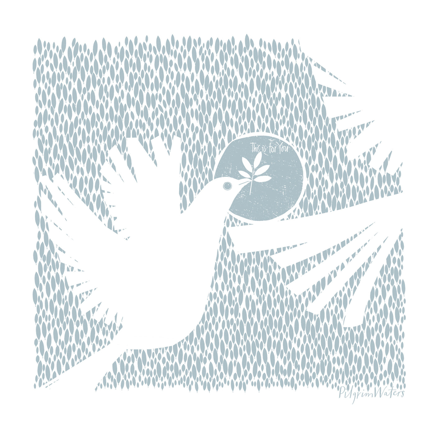 dove teal towel