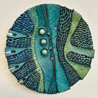 Blue and Aqua Rivulet Celestial Landscape