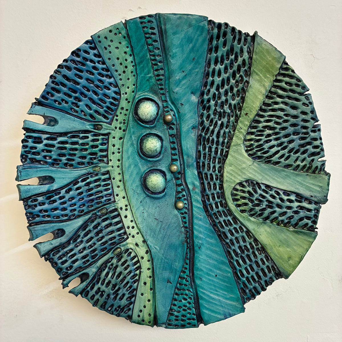 Blue and Aqua Rivulet Celestial Landscape