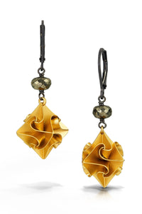 Large Gold Stardust Earrings