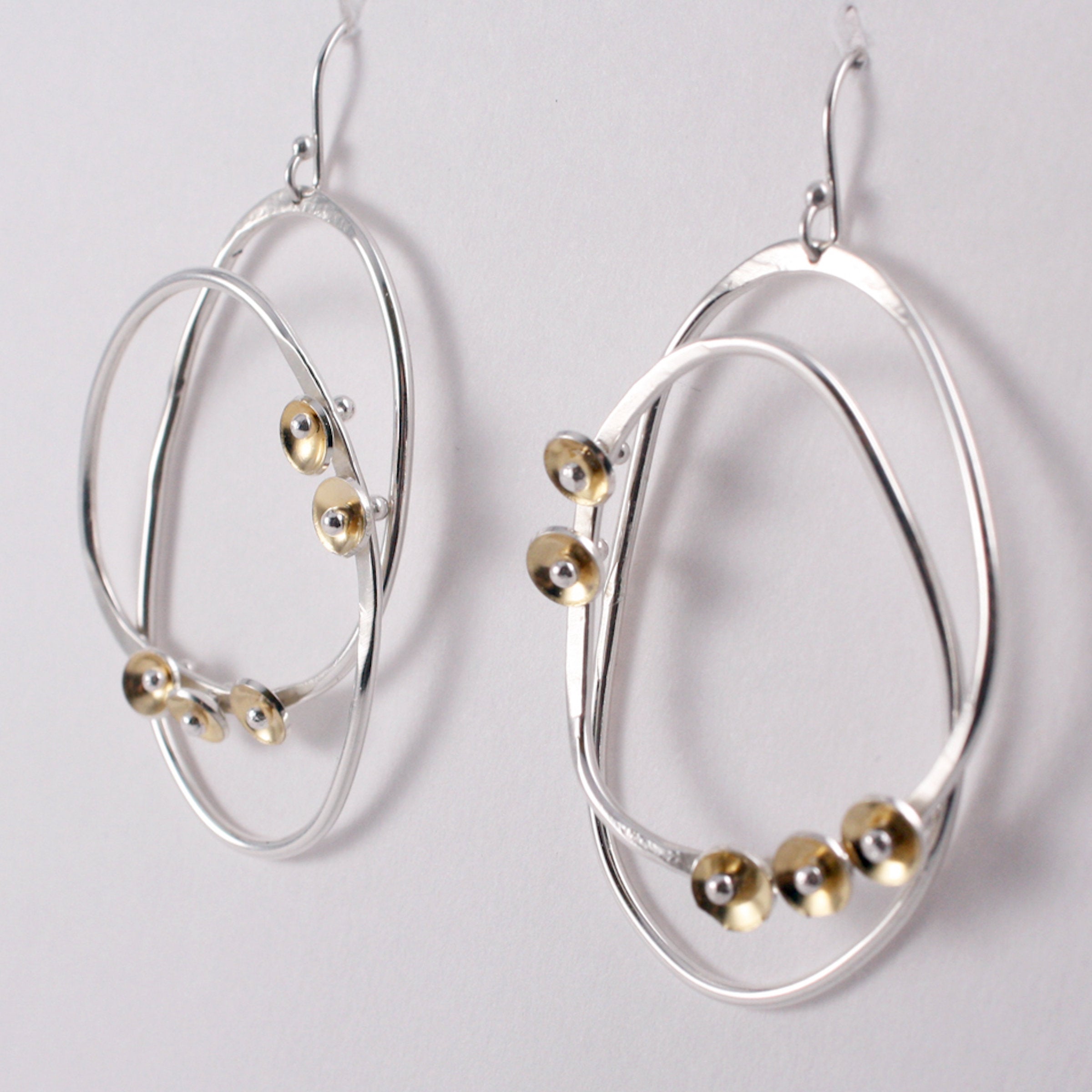 Silver and Gold Aldus Earrings