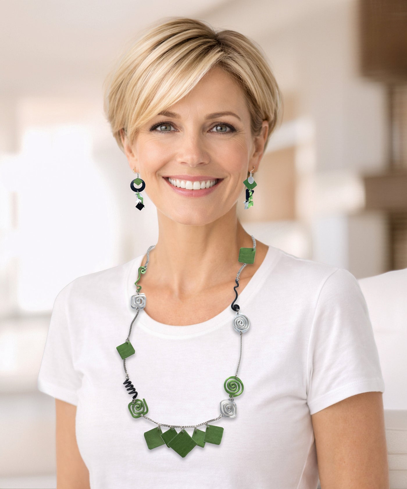 Licorice & Lime Necklace