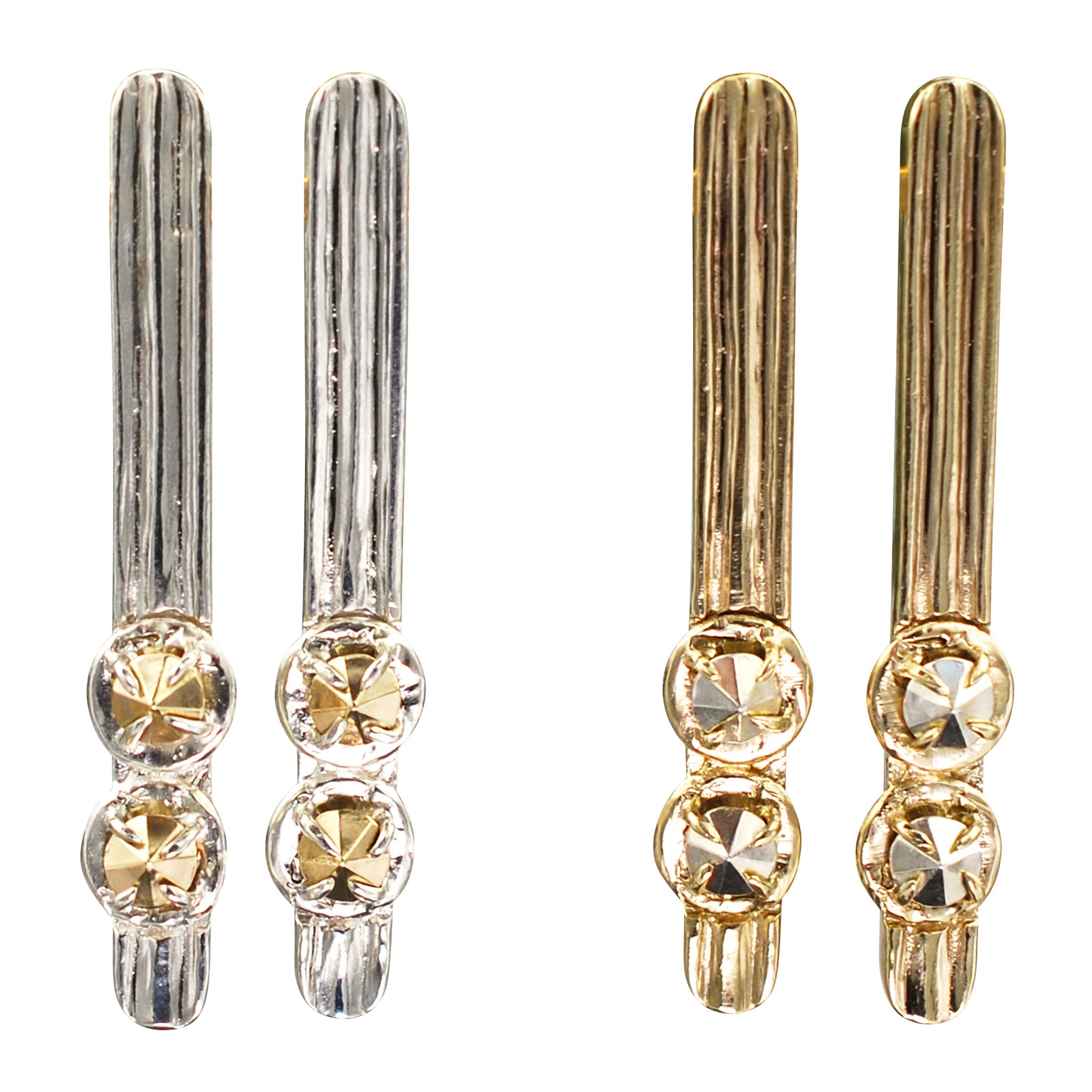 Grooved Bar Earrings
