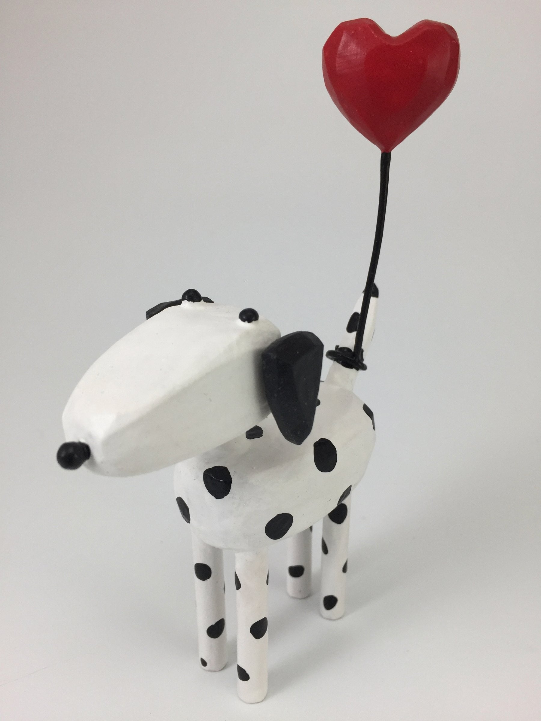 Dogs with Heart Balloons