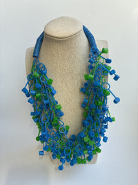 Blue & Green Lil' Dippers Necklace