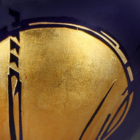 Indigo & Gold Large Archival Vessel