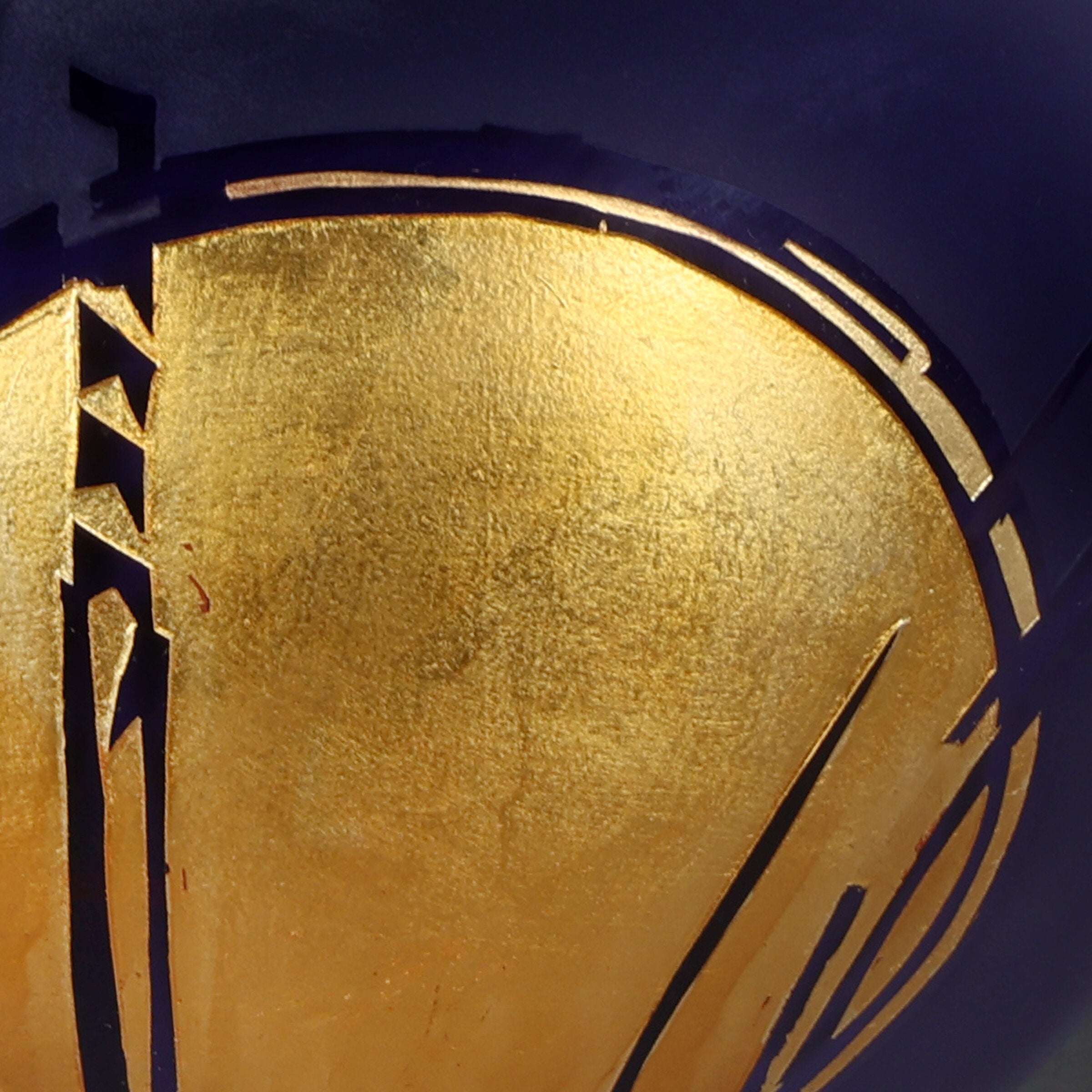 Indigo & Gold Large Archival Vessel