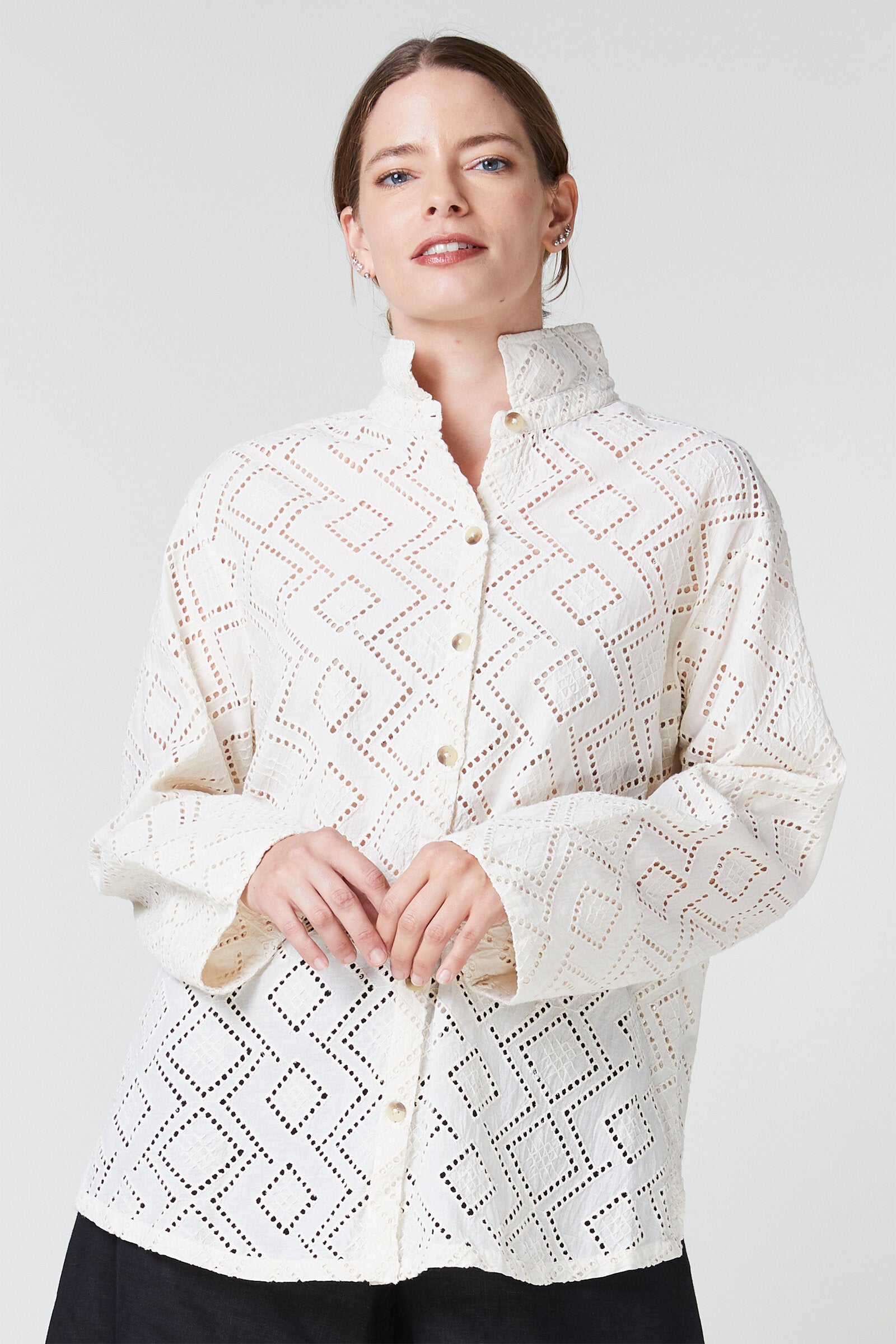 Beige Eyelet