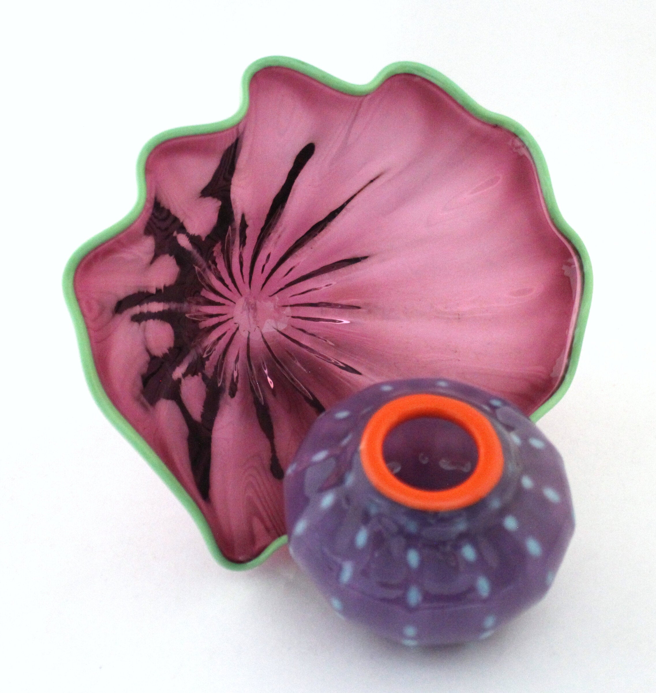 Amethyst Sea Fan with Purple Urchin