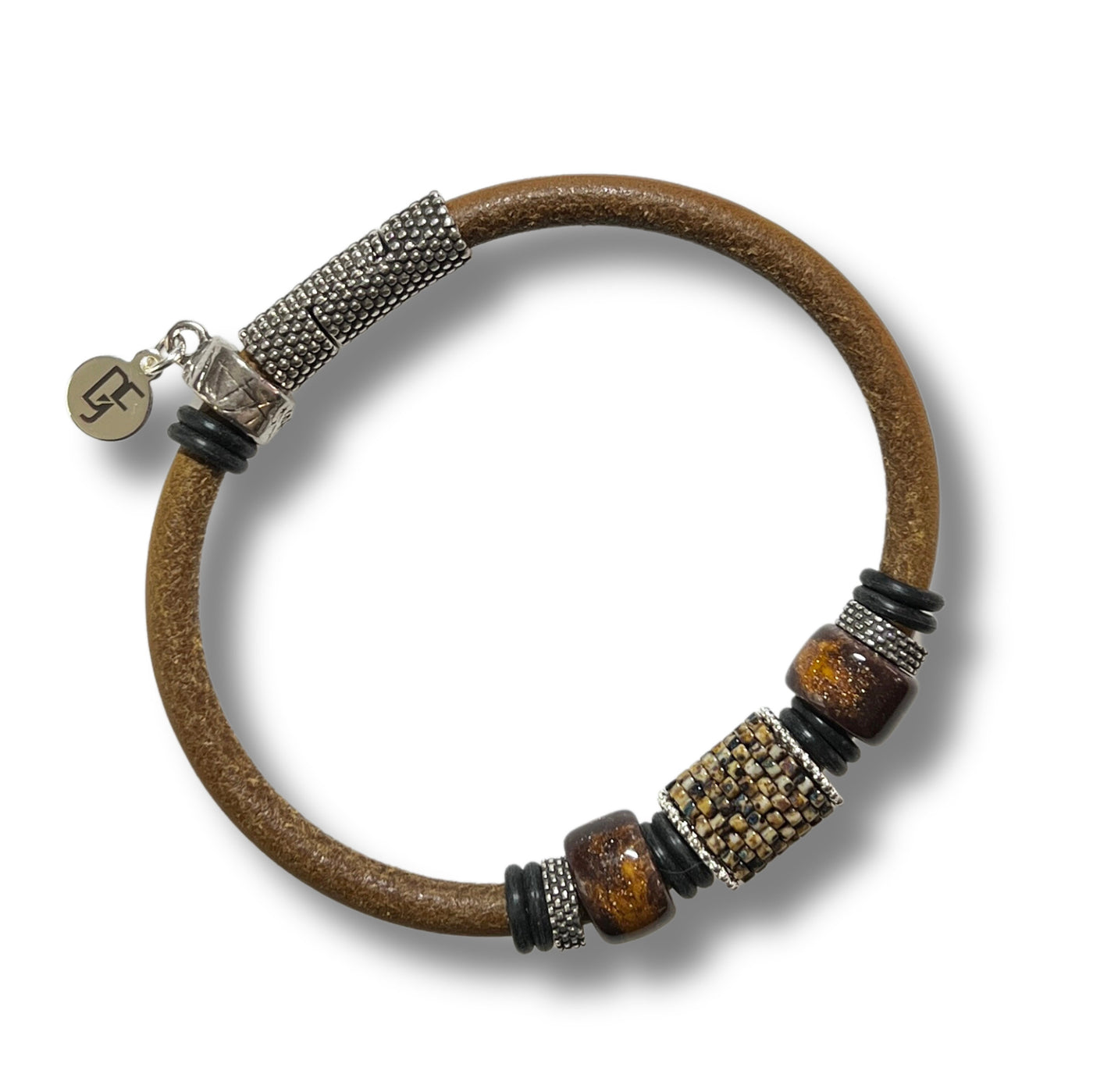 Dark Brown, Olive Green Leather