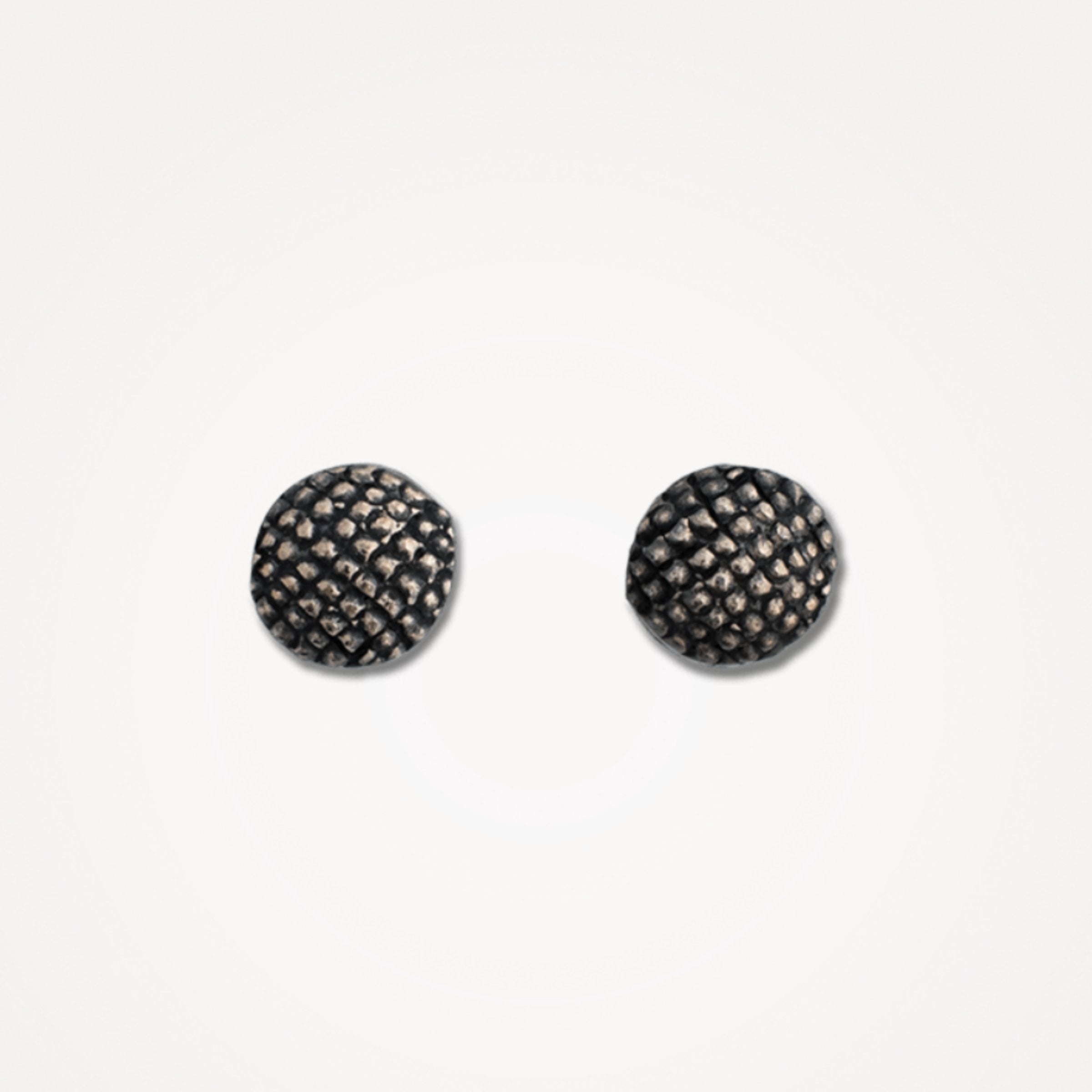 Honeycomb Sterling Silver Stud Earrings