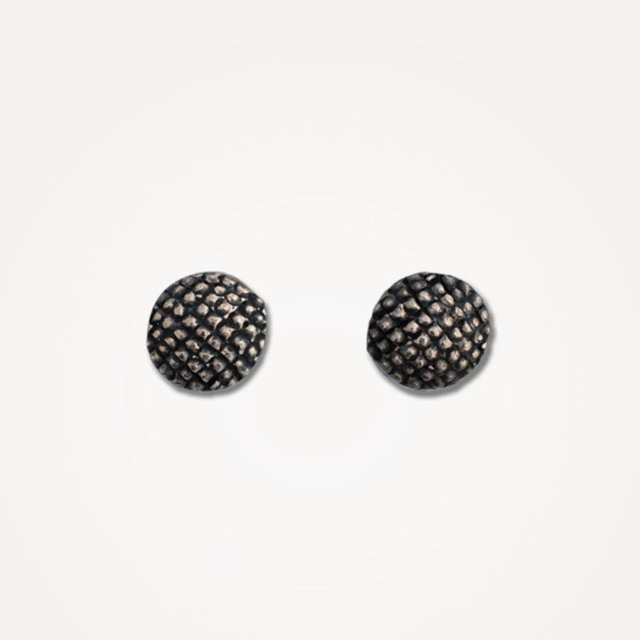 Honeycomb Sterling Silver Stud Earrings