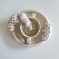 Gingham Dots Sippy Cup Set