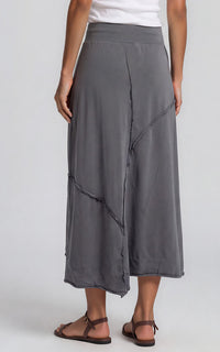 Raw Hem Maxi Skirt