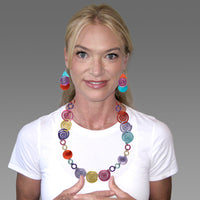 Spring Swirls Necklace & Earrings Set