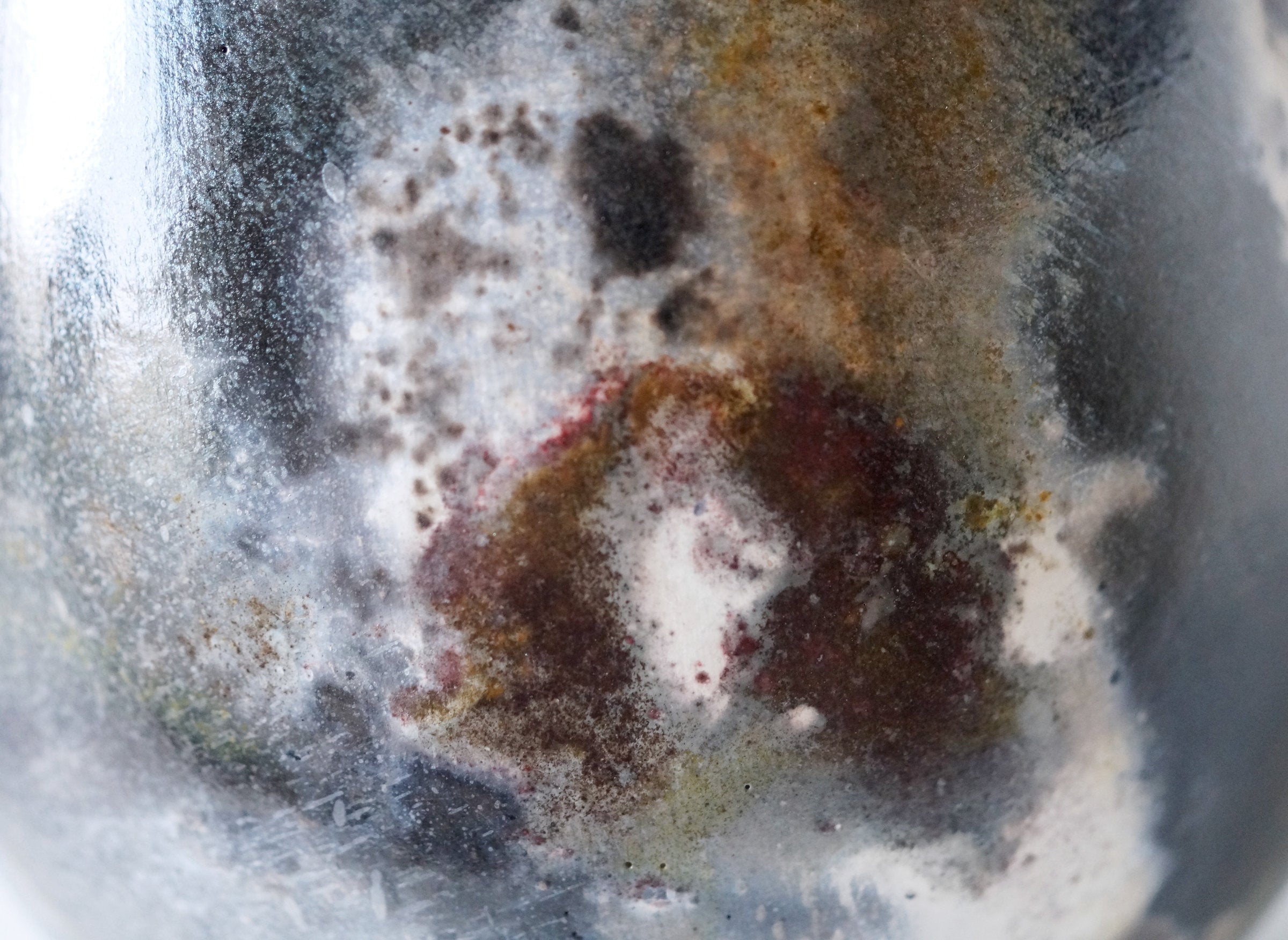 Handmade Pit Raku Vessel