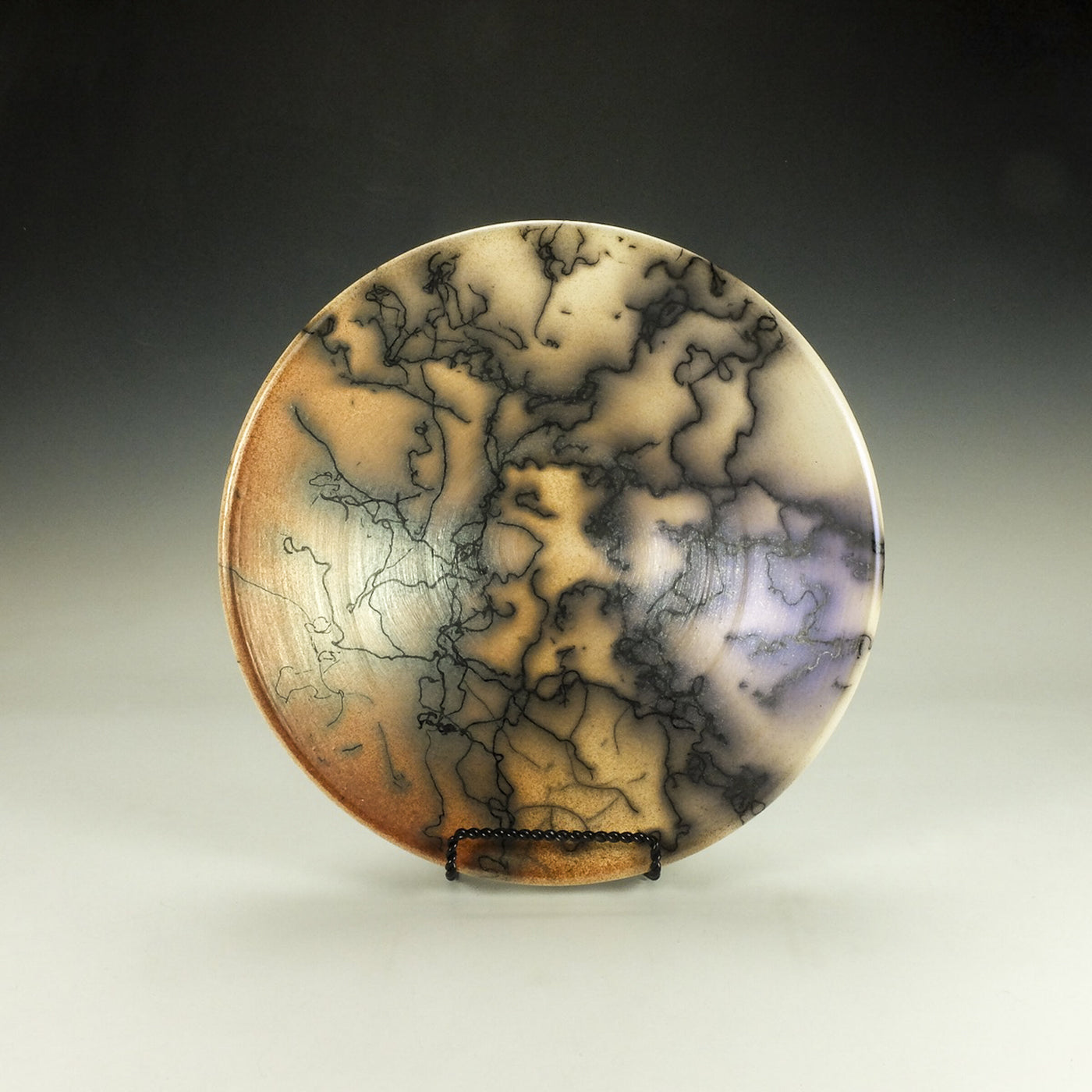 Naked Raku Bowl in Orange and Red Blush
