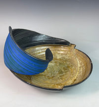 Topiary Bowl Still Life with Cobalt Spiral
