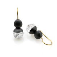 Tourmaline Quartz with Button Earrings