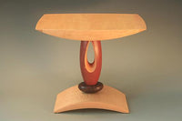 Red Teardrop End Table