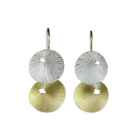 Bright Double Textured Earrings