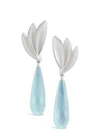 Bird of Paradise Aqua Chalcedony drops