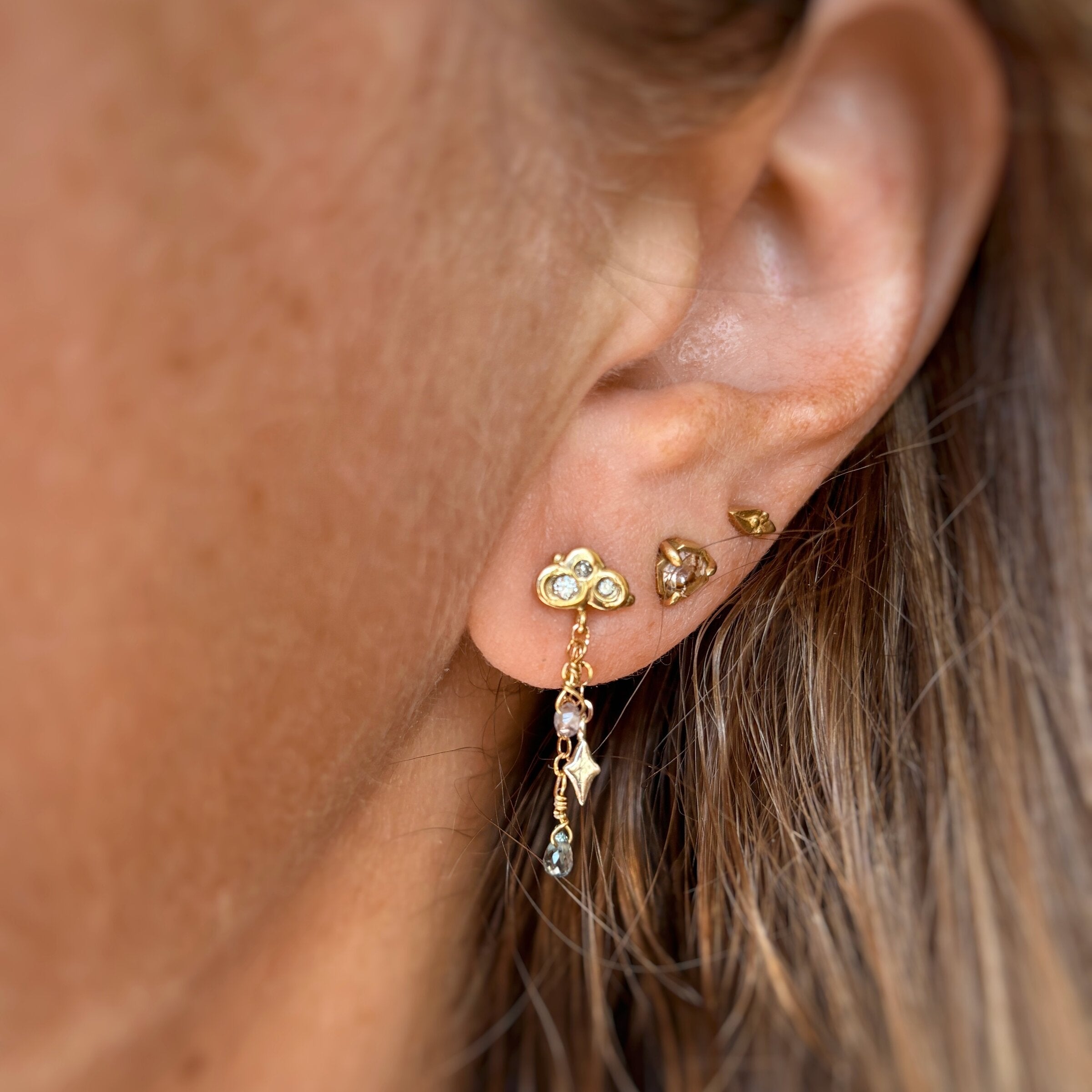 Night Cloud Diamond Earrings