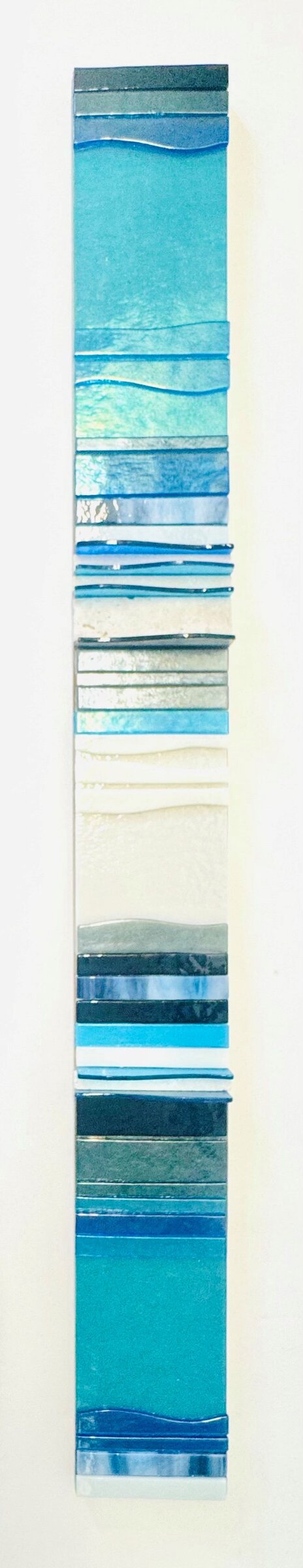 Azure Blue Ivory Mosaic III
